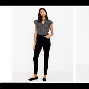 LOFT Velvet Skinny Pants
